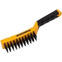 Roughneck Carbon Steel Wire Brush Soft Grip