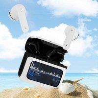Quipulse In-Ear Bluetooth Earphones with Touchscreen in White