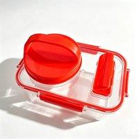 Quipulse Style 1 Layered Salad Storage Jar in Orange