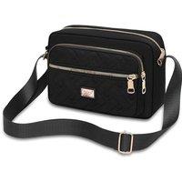 FLAVORA Small Cross Body Bag Casual in Black | Size: 0.6m2