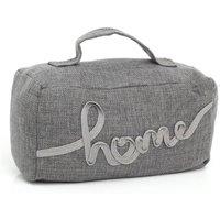 SPETLEK Rectangle Weighted Doorstop With Handle - Home in Grey | Size: Large