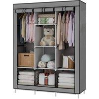 SPETLEK Large Fabric Canvas Wardrobe Grey | Size: 500mm