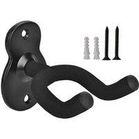 VOGREX Metal Guitar Hanger Hook Wall Mount Holder for Guitar Ukulele Black