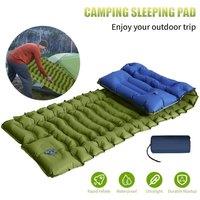 EONLION Single-Inflating Mattress Double Sleeping in Green | Size: Single