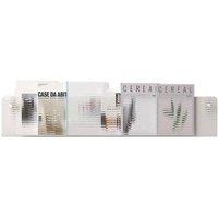 Kelvenix 2 Magazine Rack Wall Mount Pamphlet Shelf in White