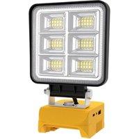 FLAVORA Cordless LED Spotlight Work Light Torch Compatible in Yellow