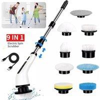 SPETLEK Scrubber Handheld Cleaning Brush 9 heads in White | Size: 0.6m2