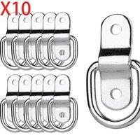 SPETLEK 10PC Point D-Rings Hook Tie Down Ring Load Anchor in Silver | Size: 10000mm x 520mm