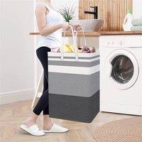 EONLION 2PCS Laundry Basket Washing Dirty Clothes Folding in Grey | Size: 100 cm