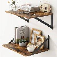 SPETLEK 12 Inch Deep Floating Shelves for Wall Brown | Size: 1000ml