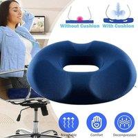 SPETLEK Donut Memory Foam Cushion Doughnut Ring in Blue | Size: 100 cm x 190 cm