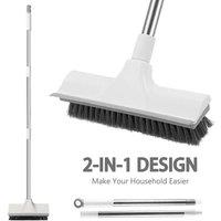 SPETLEK Long Floor Scrubbing Brush Long Handle in White | Size: 0.6m2