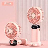 SPETLEK Mini Handheld Fan Portable Fold Desk Pink