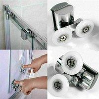 EONLION 2Pcs Shower Screen Door Rollers Wheels in Silver | Size: 1000mm 2000mm