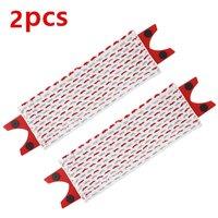 Kelvenix 2 pcs Mop Replacement Microfiber Head Refill Pads in Red | Size: 100 cm x 15 cm