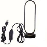 Kelvenix Three-Color Dimming LED Ring Lamp in Black