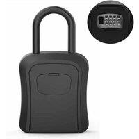 Kelvenix black Outdoor High Security Wall Hanging Key Safe Box