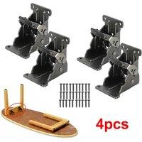 EONLION 4x Folding Table Chair Leg Hinges in Black | Size: 1000mm 2000mm