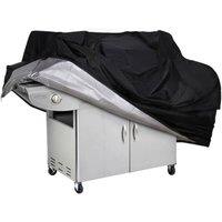NESTLUNE Waterproof Heavy Duty Large Outdoor BBQ Grill Protector Cover in Black | Size: 100 cm x 100 cm