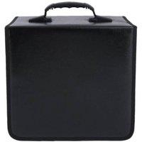 NESTLUNE 400 Disc CD DVD Wallet Storage Case Portable Protector in Black | Size: Large