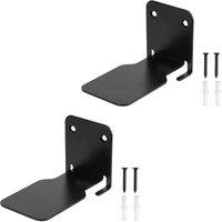 Kelvenix Black - 2Pcs Wall Mounted Invisible Floating Book Shelf | Size: 0.6m2