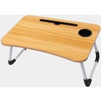 Kelvenix Oak Wood Foldable Laptop Table Portable in Brown | Size: 0.6m2