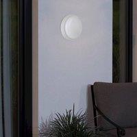 Eglo Boschetto-E Round White Plastic Outdoor Wall/Ceiling Light, (D) 17cm