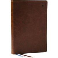 Thomas Nelson NET Bible, Large Print Thinline with Cross References, Brown