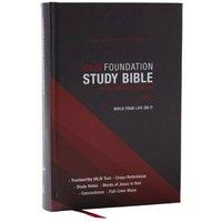 Thomas Nelson NKJV Foundation Study Bible, Wide-Margin, Black Hardcover, Red