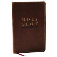 Thomas Nelson NKJV Super Giant Print New Testament, Brown Leathersoft, Red