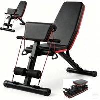 SPETLEK Weight Bench with Leg Extension in Black | Size: 0-12 m