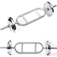 Kelvenix Heavy Duty Fitness Grip Weight Lifting Bar in Silver | Size: 0-12 m