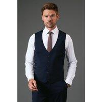 Burton Men's Navy Tailored Fit Essential Waistcoat | Size: XL