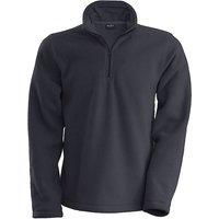 Kariban Men's Enzo 1 4 Zip Fleece Top in Grey | Size: Large