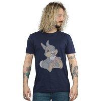Disney Men's Classic Thumper Cotton T-Shirt in Navy | Size: 2XL