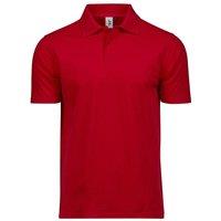 TEE JAYS Men's Power Pique Polo Shirt in Red | Size: 5XL