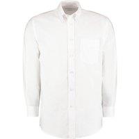 Kustom Kit Men's Oxford Classic Long-Sleeved Shirt in White | Size: 14.5 in