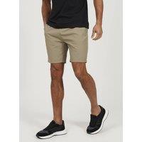 Brave Soul Men's Textured Seersucker Drawcord Shorts in Taupe | Size: Small