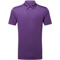 TriDri Men's Tri Dri Panelled Short Sleeve Polo Shirt in Purple | Size: Medium