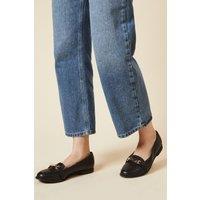 Dorothy Perkins Women's Wide Fit Lora Snaffle Loafers in Black | Size: 7