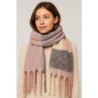Madein Women's Multi Soft Scarf With Tassel Detailing