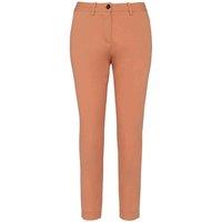 Native Spirit Women's Plain Black Trousers in Peach | Size: 8