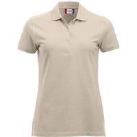 Clique Women's Classic Marion Short-Sleeved Polo Shirt in Light Khaki | Size: 2XL