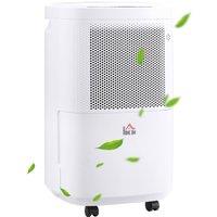 Rolipo 10L/Day Smart WiFi Dehumidifier 2200mL Tank 24H Timer in White