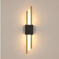 Pheashine LED Wall Light, 10W 3000K Warm White, Modern Linear Indoor Sconce in Black
