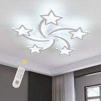 Pheashine White 70cm 5-Head LED Ceiling Light 50W Dimmable 3000K 6000K Remote