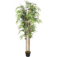 Berkfield Home Artificial Bamboo Tree 1095 Leaves 150 cm Green