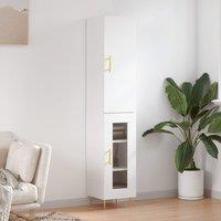 Berkfield Home Highboard White 34.5x34x180 cm Engineered Wood