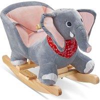 tectake Rocking Horse 45.5 Cm - Grey