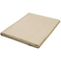 1951 'Luxury 400 Thread Count' Cotton Sateen Flat Sheet in Gold | Size: King Flat